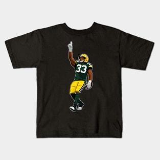 Aaron Jones #33 Celebrates Kids T-Shirt